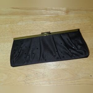 Valerie Stevens Black Sequin Clutch Crossbody